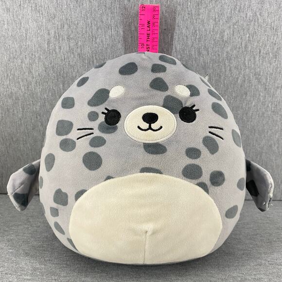 10" Odile the Spotted Seal Squishmallow Plush Kellytoy Soft Stuffed Animal Toy - Picture 3 of 9